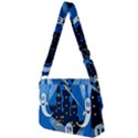 Halloween Ghosts Haunted House Full Print Messenger Bag (S) View2