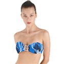 Halloween Ghosts Haunted House Twist Bandeau Bikini Top View1