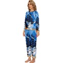 Halloween Ghosts Haunted House Womens  Long Sleeve Lightweight Pajamas Set View2
