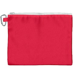 Color Spanish Red Canvas Cosmetic Bag (xxxl) by Kultjers