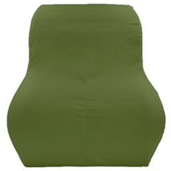 Color Dark Olive Green Car Seat Back Cushion  by Kultjers