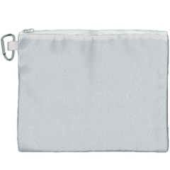 Color Light Grey Canvas Cosmetic Bag (xxxl) by Kultjers