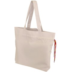 Color Blanched Almond Drawstring Tote Bag by Kultjers