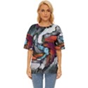 Abstract art Oversized Basic Tee View1