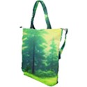 Anime Forrest Nature Fantasy Sunset Trees Woods Shoulder Tote Bag View2