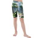 Forest Wood Nature Lake Swamp Water Trees Kids  Mid Length Swim Shorts View1