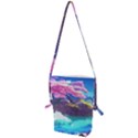 Fantasy Japan Mountains Cherry Blossoms Nature Folding Shoulder Bag View1