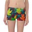 Leaves Foliage Autumn Nature Forest Fall Reversible Boyleg Bikini Bottoms View3