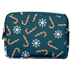 Christmas Seamless Pattern With Candies Snowflakes Make Up Pouch (medium) by Uceng