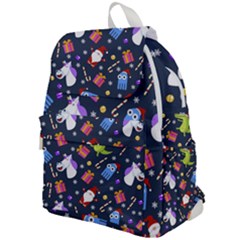 Colorful Funny Christmas Pattern Top Flap Backpack by Uceng