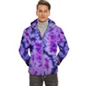tie dye 1 Men s Hooded Quilted Jacket View1