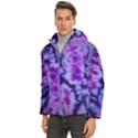 tie dye 1 Men s Hooded Quilted Jacket View2