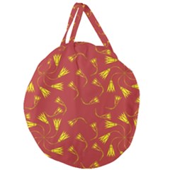 Background Pattern Texture Design Giant Round Zipper Tote by Ravend