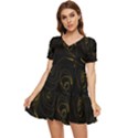 Fish 711 Tiered Short Sleeve Babydoll Dress View1