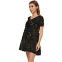 Fish 711 Tiered Short Sleeve Babydoll Dress View3