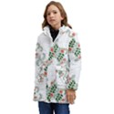 Background Ornamental Pattern Graphic Seamless Kid s Hooded Longline Puffer Jacket View3