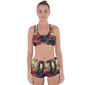 Abstract Texture Forest Trees Fruits Nature Leaves Racerback Boyleg Bikini Set View1
