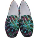 Fractal Abstract Waves Background Wallpaper Women s Classic Loafer Heels View1