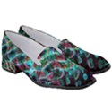 Fractal Abstract Waves Background Wallpaper Women s Classic Loafer Heels View3