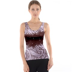 Ornamental Leaves Wallpaper Plants Tank Top