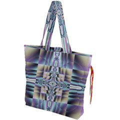 Modern Art Abstract Pattern Drawstring Tote Bag by Ravend