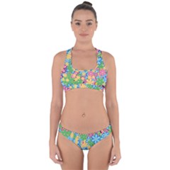 Flower Spring Background Blossom Cross Back Hipster Bikini Set
