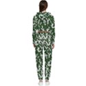 Leaves Pattern Wallpaper Watercolor Cropped Zip Up Lounge Set View2