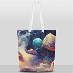 Quantum Physics Dreaming Lucid Full Print Rope Handle Tote (small)