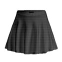 Small Grey Black Plaid Mini Flare Skirt View1