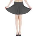 Small Grey Black Plaid Mini Flare Skirt View3