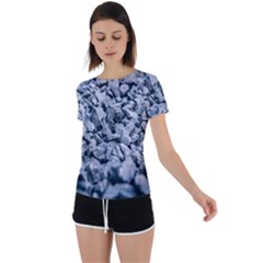 Rocks Stones Gray Gravel Rocky Material  Back Circle Cutout Sports Tee