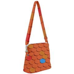 Roof Roofing Tiles  Zipper Messenger Bag