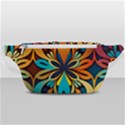 Orange, turquoise and blue pattern  Waist Bag  View1