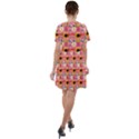 Egg Eyes Short Sleeve Shoulder Cut Out Dress  View2