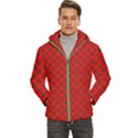 Holiday Plaid Men s Hooded Quilted Jacket View1