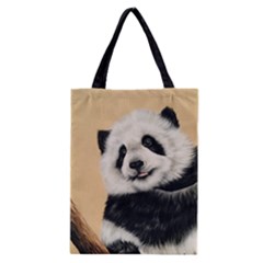 Panda Cub Classic Tote Bag by ArtByThree