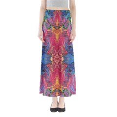 Firey Repeats I Full Length Maxi Skirt