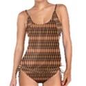 Strip-brown Tankini Set View1