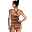 Strip-brown Tankini Set View2