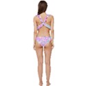 Swimwear Teal Pink Collection Low Cut Ruffle Edge Bikini Set View4