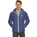Trans-Yellow Men s Hooded Quilted Jacket View1
