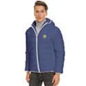 Trans-Yellow Men s Hooded Quilted Jacket View2