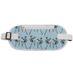 Jogging Lady On Blue Rounded Waist Pouch by TetiBright