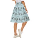 Jogging Lady On Blue Classic Short Skirt View3