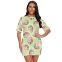 Colorful Easter Eggs Pattern Green Just Threw It On Dress View1