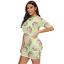Colorful Easter Eggs Pattern Green Just Threw It On Dress View2