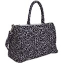 Black Cheetah Skin Duffel Travel Bag View2