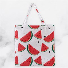 Watermelon Seamless Pattern Grocery Tote Bag