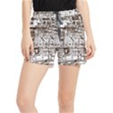 Antique Oriental Town Map  Women s Runner Shorts View1