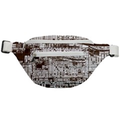 Antique Oriental Town Map  Fanny Pack